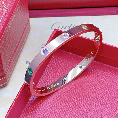 [LOXURA]2026 RAINBOW LOVE BRACELET 6.1MM  10 DIAMONDS