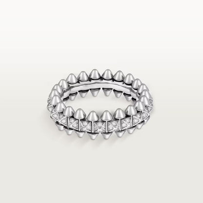 [LOXURA]CLASH 6.4MM SMALL FULL DIAMOND RING