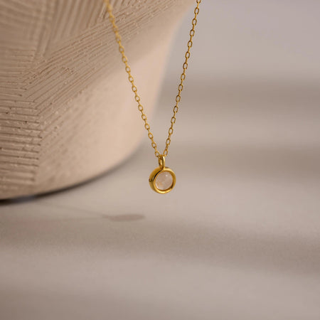 Moonstone Charm Necklace