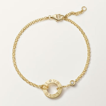 [LOXURA]LOVE BRACELET 2 DIAMOND