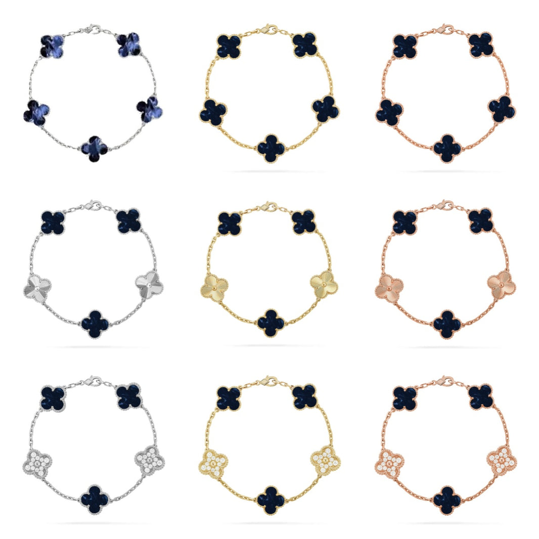 [LOXURA]CLOVER 5 MOTIF PIETERSITE BRACELET COLLECTION