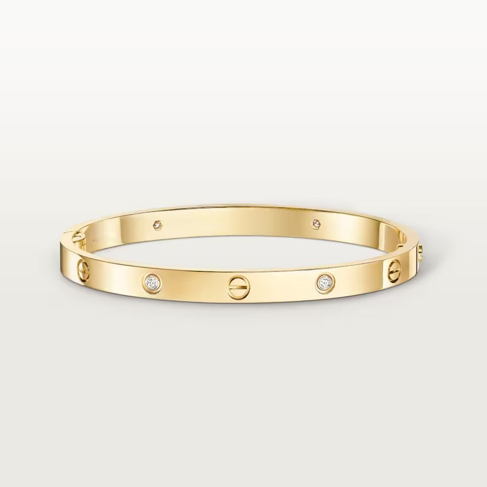[LOXURA]LOVE BRACELET 4.8MM 4 DIAMONDS