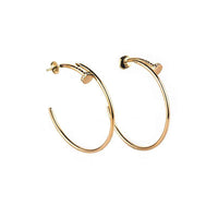 [LOXURA]JUSTE EARRINGS GOLD DIAMONDS 1.8MM