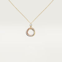 [LOXURA]TRINITY  NECKLACE 1 DIAMOND