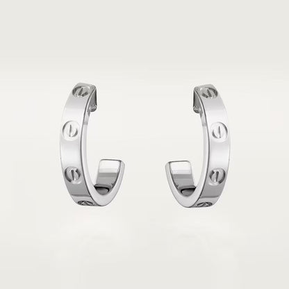 [LOXURA]LOVE EARRINGS 2.65 MM NO DIAMOND SMALL