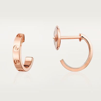 [LOXURA]LOVE EARRINGS 2.65 MM NO DIAMOND SMALL