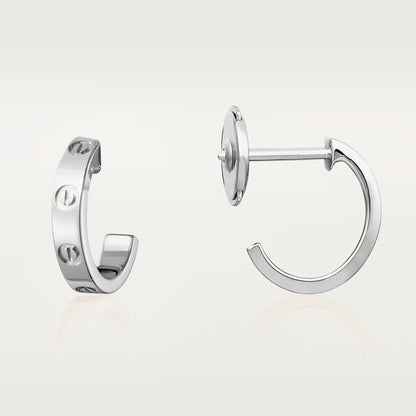 [LOXURA]LOVE EARRINGS 2.65 MM NO DIAMOND SMALL