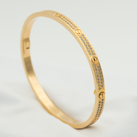 [LOXURA]LOVE BRACELET 3.65MM DIAMOND-PAVED
