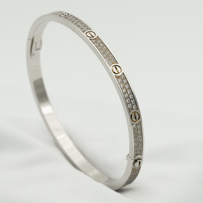 [LOXURA]LOVE BRACELET 3.65MM DIAMOND-PAVED