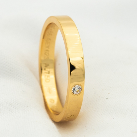 [LOXURA]LOVE RING 4MM 1 DIAMOND