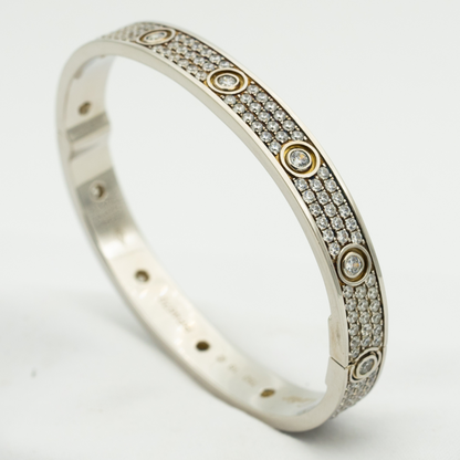 [LOXURA]LOVE BRACELET 6.1MM DIAMOND-PAVED 10 BIG DIAMONDS