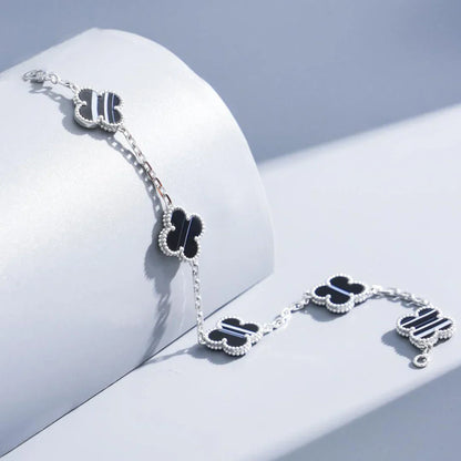 [LOXURA] CLOVER 5 MOTIF PULSAR STONE BRACELET COLLECTION