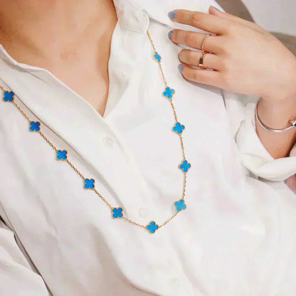 [LOXURA]CLOVER 20 MOTIFS TURQUOISE GOLD