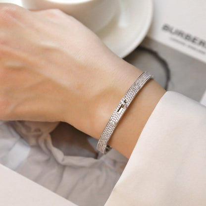 [LOXURA]KELLY BRACELET DIAMOND PAVED