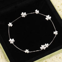 [LOXURA]FRIVOLE SILVER 9 FLOWERS NECKLACE