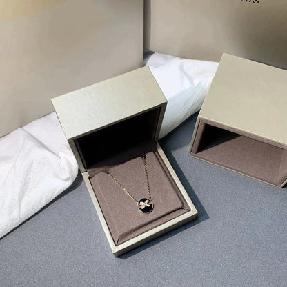 [LOXURA]JEUX DE ROSE GOLD DIAMOND NECKLACE