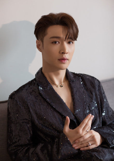 [LOXURA]JEUX DE PINK GOLD DIAMOND NECKLACE