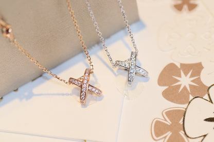 [LOXURA]JEUX DE DIAMOND NECKLACE