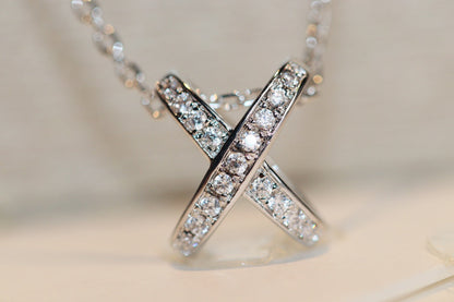 [LOXURA]JEUX DE DIAMOND NECKLACE