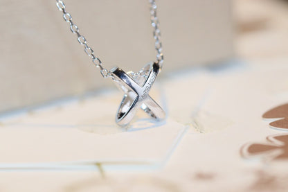 [LOXURA]JEUX DE DIAMOND NECKLACE