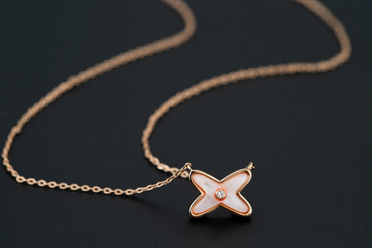 [LOXURA]JEUX DE NECKLACE 1 DIAMOND