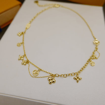 [LOXURA]BLOOMING SUPPLE NECKLACE BRASS
