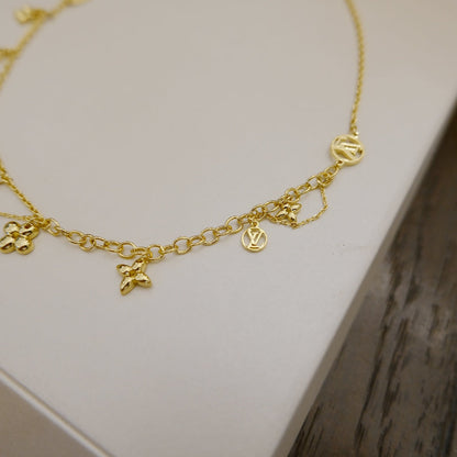 [LOXURA]BLOOMING SUPPLE NECKLACE BRASS