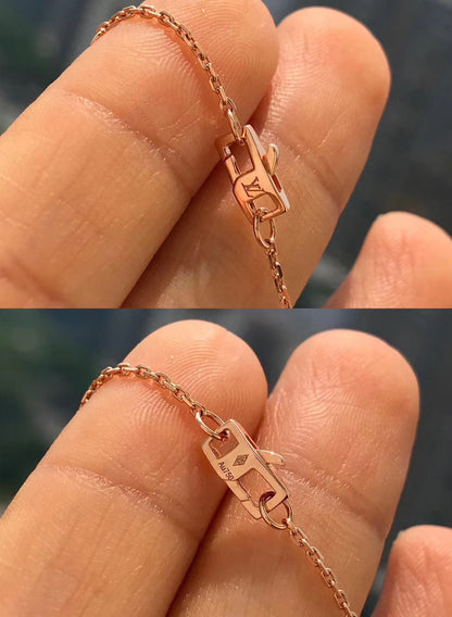 [LOXURA]BLOSSOM PENDANT PINK GOLD AND DIAMOND