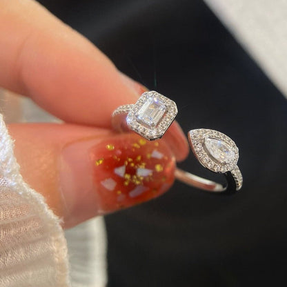 [LOXURA]MY TWIN TOI & MOI SILVER DIAMOND RING