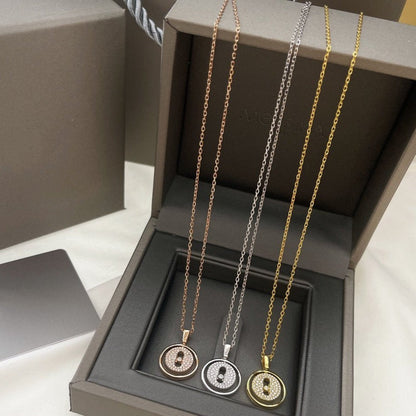 [LOXURA]LUCKY MOVER PM PAVED NECKLACE