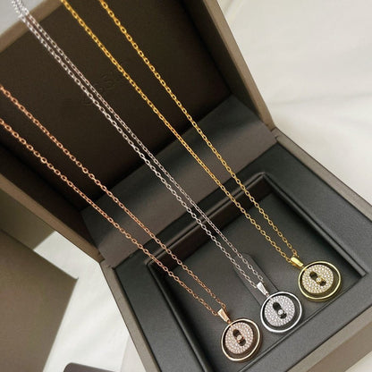 [LOXURA]LUCKY MOVER PM PAVED NECKLACE