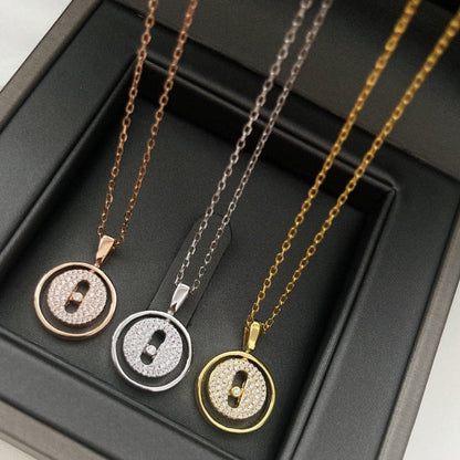 [LOXURA]LUCKY MOVER PM PAVED NECKLACE