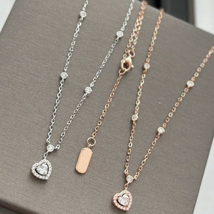 [LOXURA]JOY HEART DIAMOND NECKLACE