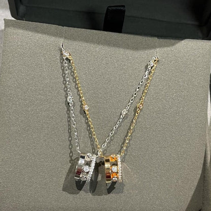 [LOXURA]CHAIN MOVE ROMANE PEDAND NECKLACE