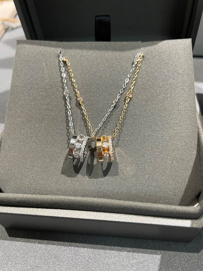 [LOXURA]CHAIN MOVE ROMANE PEDAND NECKLACE