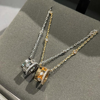 [LOXURA]CHAIN MOVE ROMANE PEDAND NECKLACE