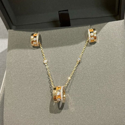 [LOXURA]CHAIN MOVE ROMANE PEDAND NECKLACE