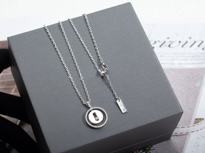 [LOXURA]LUCKY MOVE PM NECKLACE SILVER DIAMOND