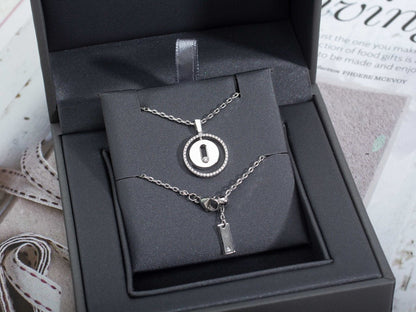 [LOXURA]LUCKY MOVE PM NECKLACE SILVER DIAMOND
