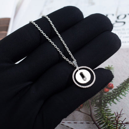[LOXURA]LUCKY MOVE PM NECKLACE SILVER DIAMOND