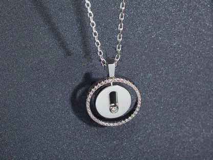 [LOXURA]LUCKY MOVE PM NECKLACE SILVER DIAMOND