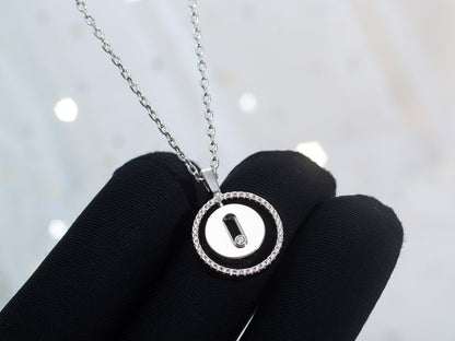 [LOXURA]LUCKY MOVE PM NECKLACE SILVER DIAMOND