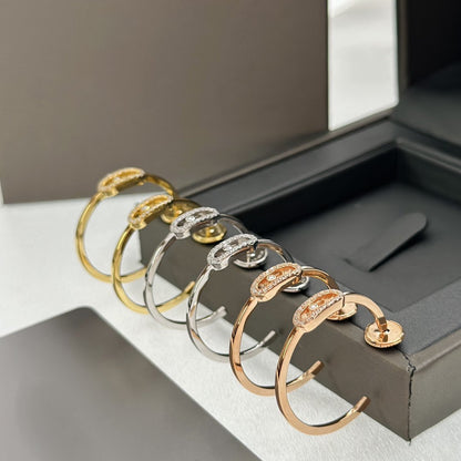[LOXURA]CREOLES MOVE UNO PM DIAMOND EARRINGS