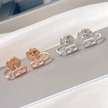 [LOXURA]CREOLES MOVE UNO MINI 1 DIAMOND EARRINGS