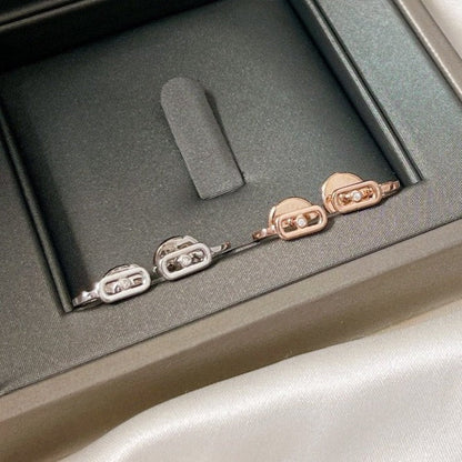 [LOXURA]CREOLES MOVE UNO MINI 1 DIAMOND EARRINGS