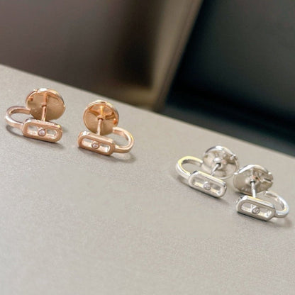 [LOXURA]CREOLES MOVE UNO MINI 1 DIAMOND EARRINGS