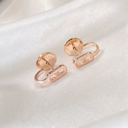 [LOXURA]CREOLES MOVE UNO MINI 1 DIAMOND EARRINGS