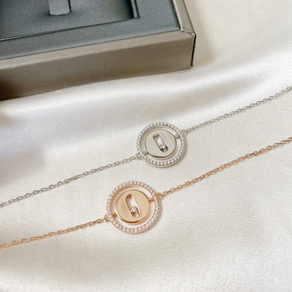 [LOXURA]LUCKY MOVE PAVED DIAMOND BRACELET