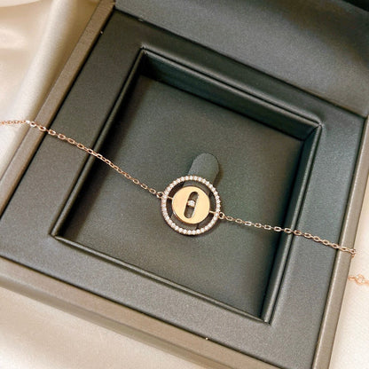 [LOXURA]LUCKY MOVE PAVED DIAMOND BRACELET