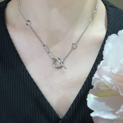 [LOXURA]HM STERLING CHAINE D'ANCRE HEART